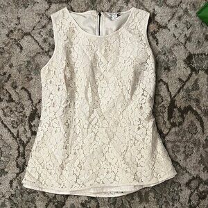 Banana Republic Cream Lace Tank - Size 2